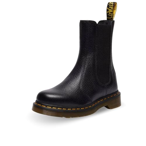 DR. MARTENS Damen 2976 Hi Chelsea Boots, Black Milled Nappa, 39 EU