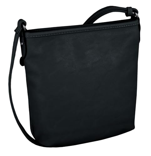 TOM TAILOR Juna Damen Umhängetasche Crossbody Bag Klein Schwarz