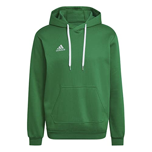 adidas Herren Entrada 22 Sweat Hoodie, Team Green / White, XL