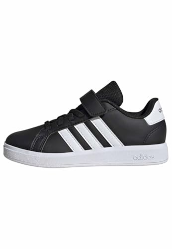 adidas Unisex Kinder Grand Court 2.0 Shoes Children, Core Black/Cloud White/Core Black, 34 EU