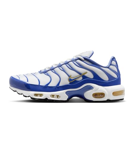 NIKE Air Max Plus TN Herren Sneaker Sneaker, White Polar Varsity Maize Lyon Blue, 40 EU