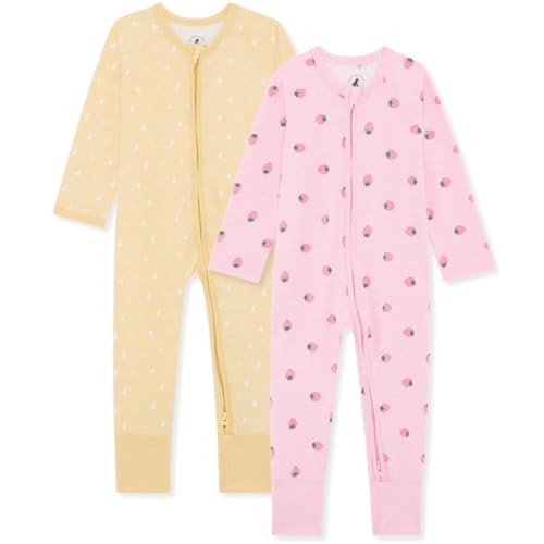 Bramble & Bear Unisex Baby (2er-Pack) Kleinkind- Und Baby-schlafanzüge Sleepsuit, Beere & Bär, 12-18 Monate EU