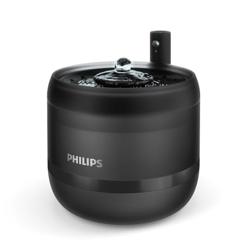 Philips Pet Series Katzenbrunnen, Intelligenter Trinkbrunnen, Auslaufschutz, Nachfüllüberwachung, Bewegungsaktivierung, Flüsterleise (PAW3210/02)