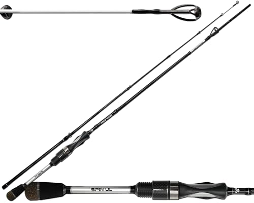 Wild Devil Baits Devil Stick Spin UL 1,98m 2-10G Ultra Light Spinnrute Solid Tip UL Angelrute Vollcarbon Spitze Barschrute Forellenrute Ultraleichtrute Steckruten