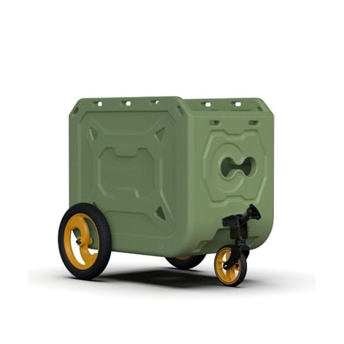 RASTKY Fahrradwagen-Anhänger für, Haustiere und Falträder – 128 L Outdoor-Campinganhänger mit Großem Fassungsvermögen und Rädern, Faltbarer Mehrzweckwagen Zum Radfahren, Wandern,