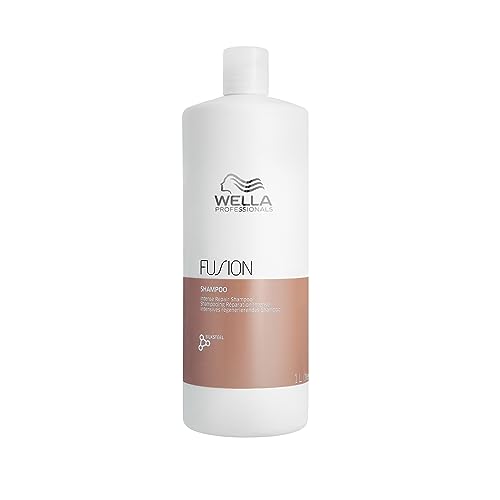Wella Professionals – Wella Fusion Intense Repair Shampoo – Tiefenreinigungsshampoo – Haarpflege für kaputtes Haar – Haarshampoo für bessere Kämmbarkeit – 1 L