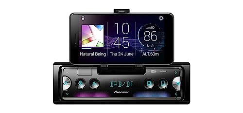 Pioneer SPH-20DAB, 1DIN Autoradio mit RDS und DAB + Bluetooth, USB für MP3, WMA, WAV, FLAC, Android-Unterstützung, iPhone-Steuerung, Smart Sync App