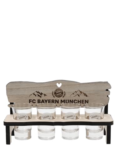 FC Bayern München I Schnapsbank-4er I Schnapsgläser I Stamperl