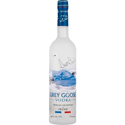GREY GOOSE Premium-Vodka aus Frankreich, 40% Vol., 70 cl/700 ml, mit 100% französischem Weizen und natürlichem Quellwasser