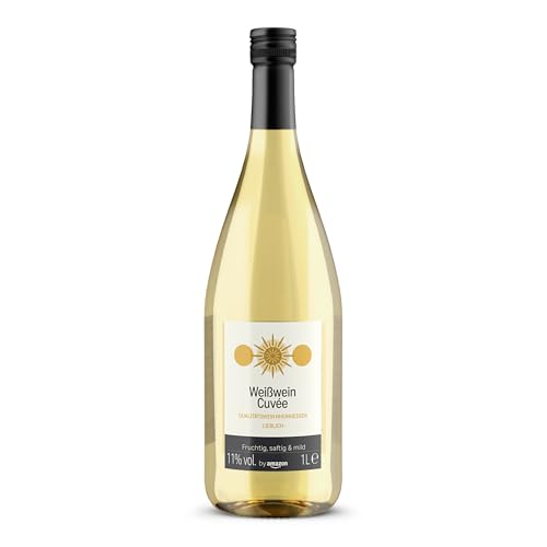 by Amazon Weißwein Cuvee Lieblich Qualitätswein Rheinhessen 1L