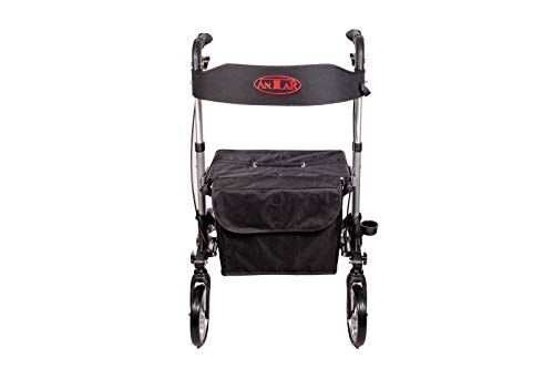 Antar AT51006 Aluminium Faltbar Rollator, silber, 8000 g