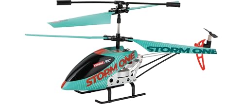 Carrera - 370501053-2,4 GHz Storm One I Helikopter mit Rumpf aus Aluminium I Hoch qualitative koaxiale Rotorsteuerung I Gyro-System I Automatischer Flughöhen-Assistent mit Auto-Start & Landefunktion