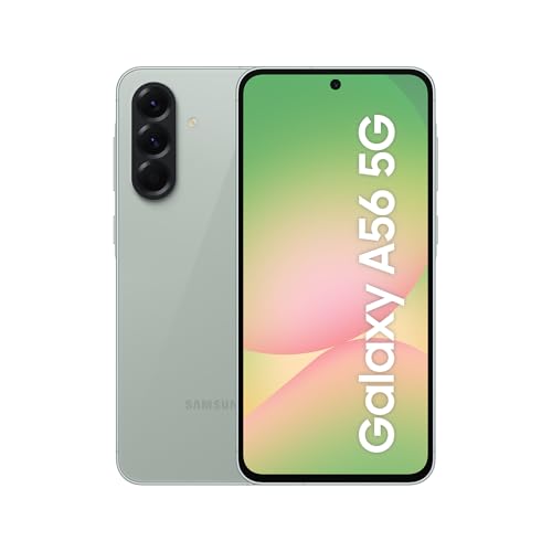 Samsung Galaxy A56 5G AI Smartphone ohne Vertrag, Simlockfreies AI Handy mit Android, 8 GB RAM, 128 GB Speicher, 50-MP-Kamera, Awesome Olive, 2,5 Jahre Herstellergarantie