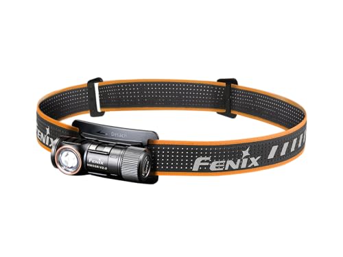 Fenix HM50R V2.0 LED-Stirnlampe, Eck-Taschenlampe, 700 Lumen, rot und weiß Dual-Stromversorgung, Mehrzweck-Stirnlampe Taschenlampe Dual-Use, USB-C wiederaufladbar,rotlicht