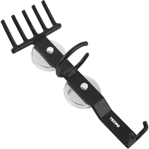 TECPO 300476 Druckluft-Werkzeug Halterung magnetisch Werkstattwagen und Hebebühnet Magnet Halter für Druckluftwerkzeuge Ratschenschrauber Steckschlüssel und Reifenfüller Tragkraft 15kg