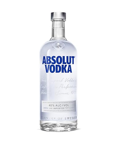 Absolut Vodka Original – Edler und extrem reiner Premium-Vodka aus Schweden in der ikonischen Apotheker-Flasche – 1 x 1 l