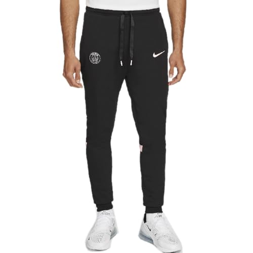 NIKE Paris Saint-German Track Pants 2021/2022 Dri-Fit CW0496-010, Schwarz/Schwarz/Arctic Punch/Arctic, 31-35