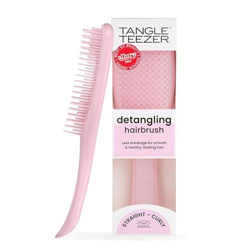 Tangle Teezer Ultimate Detangler Haarbürste – Für Nasses & Trockenes Haar – Entwirrungsbürste für Alle Haartypen – Zweistufige Borsten Reduzieren Haarbruch & Entfernen Knoten – Millennial Rosa