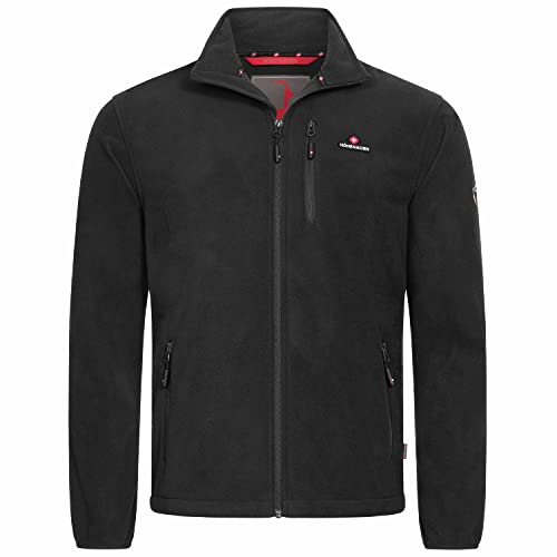 Höhenhorn 22H123 Eigler Herren Fleece Jacke Full Zip Schwarz Gr. L