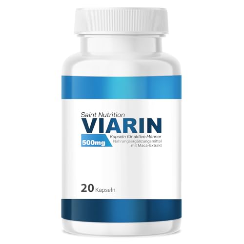 VIARIN® für Herren – Extra stark für Männer Sofortwirkung – Hochdosiert mit Maca & L-Arginin – Hochwertige Inhaltsstoffe ohne künstliche Zusätze – Unterstützung für den Mann