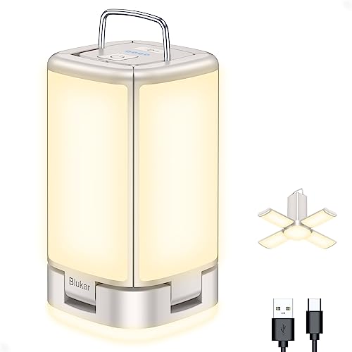 Blukar LED Campinglampe, Superhell 116 LEDs Camping Laterne mit 7 Lichtmodi, USB C Wiederaufladbare 10+ Std. Betriebsdauer Multifunktional Notfallleuchte Zeltlampe für Camp, Wandern, Notfall usw.