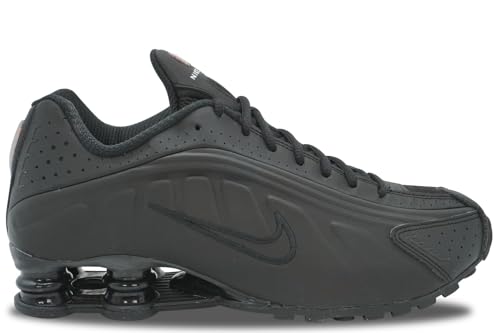 Nike Herren Shox R4 Sneaker, Black Black Max Orange, 48 EU