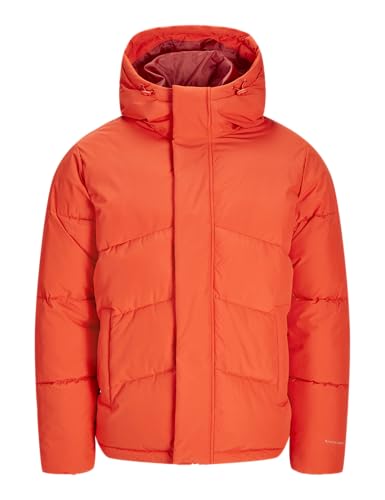 JACK & JONES Herren Jjworld Puffer Jacket Pufferjacke, Dragon Fire,S