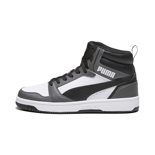 PUMA Unisex Rebound V6 Turnschuhe, Puma White Puma Black Shadow Gray, 40 EU