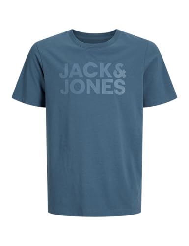 JACK & JONES Junior Jungen Jjecorp Logo Tee Ss Crew Neck Noos Jr T-Shirt, Dunkelblau, 164