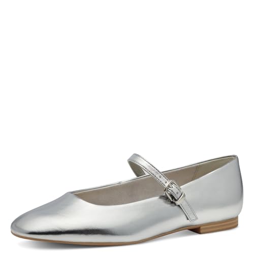 Tamaris Ballerina Damen Vegan Elegant metallic,EU 38