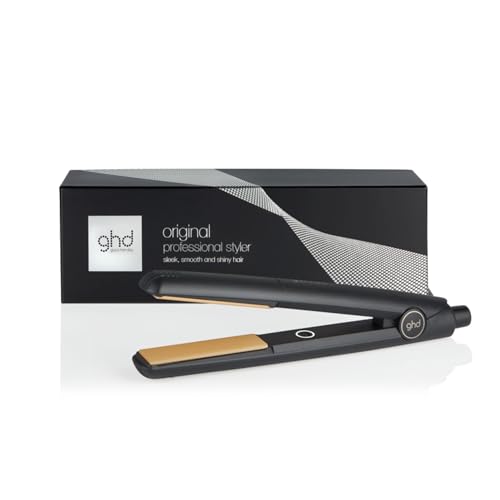 ghd Original Glätteisen & Styler in Schwarz - Für glattes, geschmeidiges & weiches Haar mit verbesserter Glanz, Keine extremen Hitzeschäden - Für alle Haartypen