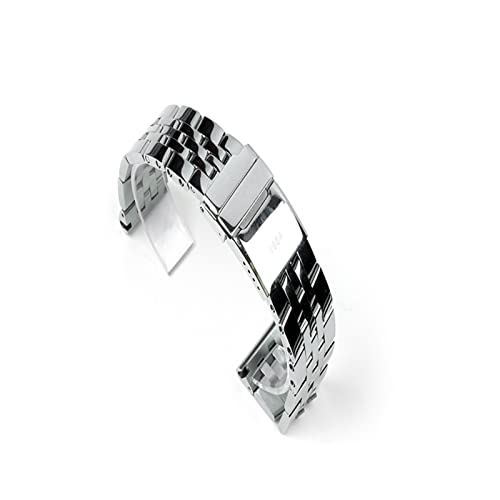 WEBOL 20 mm 22 mm 24 mm hochwertiges Uhrenarmband aus massivem Edelstahl, passend für Breitling-Uhrenarmbandbänder Avenger NAVITIMER SUPEROCEAN Band (Bandfarbe: Silberarmband, Größe: 22 mm)