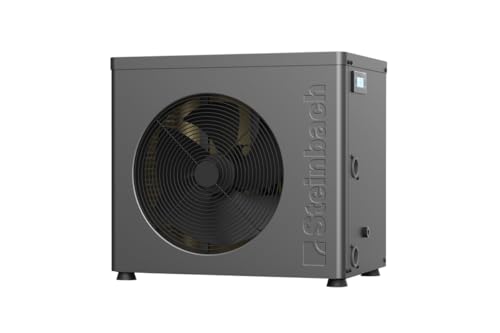 STEINBACH Wärmepumpe Solid 4,3 – 049400Y – Energieeffiziente Wärmepumpe für Pools bis 20.000 l – Mit App-Steuerung, Salzwasser geeignet, besonders leiser Betrieb, Kabelgebunden