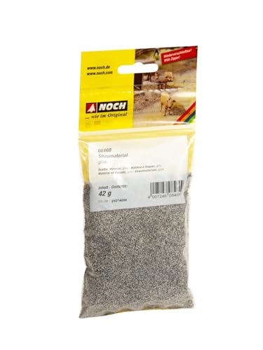 NOCH Streumaterial, in Grautönen, 42 g Beutel für Modellbau und Dioramen, ideal für Schotterwege und Landschaftsgestaltung