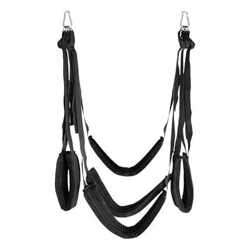 Liebesschaukel Sexschaukel Tür und für die Decke,Deluxe Liebesschaukeln Sex Möbel mit 5 Extra Breite Polstern,Sex Swing Belastbar Bis 100kg,BDSM Sexspielzeug für Paare Extrem Sex (Schwarz)