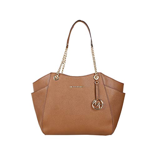 Michael Kors Jet Set Travel Große Kette Leder Schultertasche Gepäck