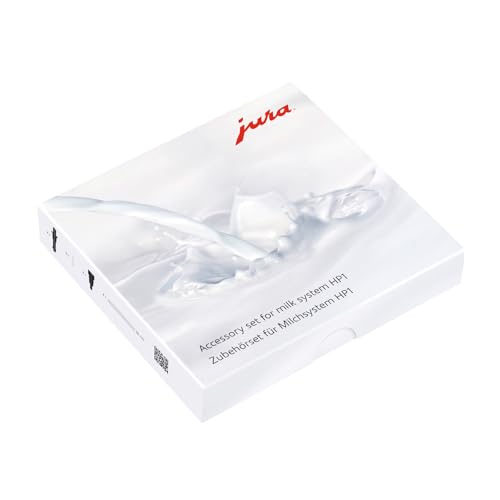 JURA original - Zubehörset für Milchsysteme für One-Touch JURA-Vollautomaten - TÜV-zertifizierte Hygiene - 4 x Milchschlauch, 4 x Verbindungsstück (davon 2 x HP1), 2 x Luftansaugstutzen - 24115