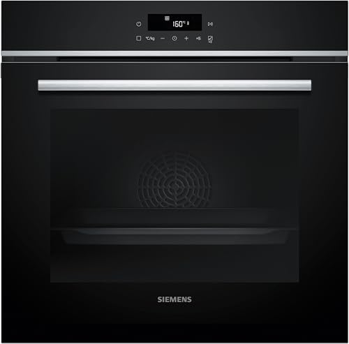 Siemens HB572ABS3, iQ300, Einbau-Backofen 60 x 60 cm, Air Fry, activeClean Pyrolyse Selbstreinigung, LED-Touchbedienung, 3D Heißluft, Schnellaufheizung, cookControl10 Automatikprogramme, Edelstahl