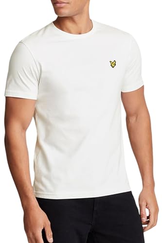 Lyle & Scott T-Shirt Herren | mit Rundhals-Ausschnitt und kurzen Ärmeln | mit goldenem Adler-Logo auf der Brust | XS - XXL