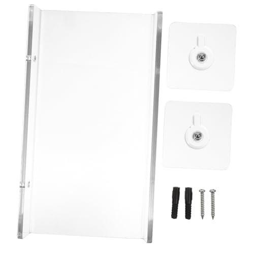 ERINGOGO Transparentes Acryl Wandregal Schweberegal Ohne Bohren Küchen Badezimmer Organizer Kleines Lagerregal U-Form 20x10cm