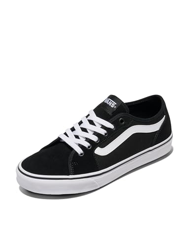 Vans Herren Filmore Decon Sneaker, Suede Canvas Black White, 42 EU
