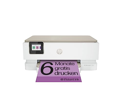HP Envy Inspire 7220e Multifunktionsdrucker, Tintenstrahldrucker, 6 Monate gratis drucken Instant Ink inklusive, Drucken, Scannen, Kopieren, Fotodruck, DIN A4, WLAN, Airprint
