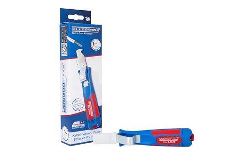 WEICON TOOLS Kabelmesser No. 4-28 H, Abisolierwerkzeug für Kabel von 4-28 mm, mit Hakenklinge, Made in Germany
