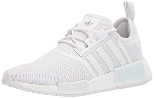 adidas Damen NMD R1 Schuh, Weiß/Weiß/Silbermetallic, 42 EU