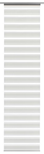 Gardinia 30320 Flächenvorhang Day und Night, 60 x 245 cm, weiß