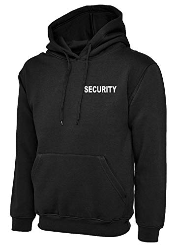 KAPUZEN-SWEATSHIRT HOODIE - SECURITY bedruckt vorne und hinten Gr. 4XL