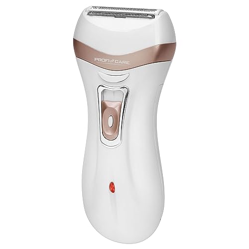 ProfiCare Epilierer PC-LBS 3002 3in1, Lady Shaver und Hornhautentferner in Einem, Akkubetrieben, mit praktischer Aufbewahrungstasche, weiß-champagner