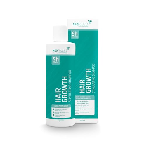 Neofollics Haarwuchs-stimulierendes Shampoo – Unterstützt das Haarwachstum & Reduziert Haarausfall – Mit 5 Wirkstoffen wie 1% Piroctone Olamine – Sulfat-, Silikon- und Parabenfrei – 250 ml