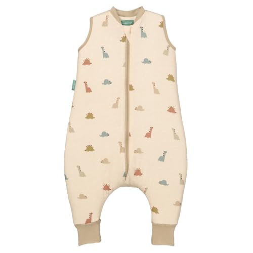 molis&co - Baby Schlafsack mit Füßen 2.5 TOG - Ganzjahres Schlafsack - Babyschlafsack mit Beinen - 100% Baumwolle (Oeko-TEX 100), Winterschlafsack Premium Qualität - Dinos (100 cm)