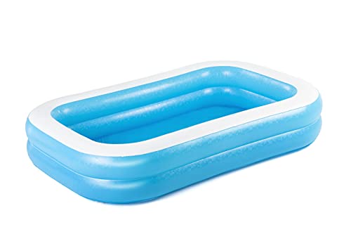 Bestway Family Pool, Pool rechteckig für Kinder, Leicht aufbaubar, Color, 262 x 175 x 51 cm